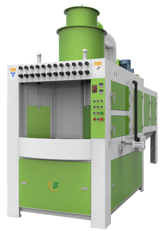 電飯鍋轉(zhuǎn)盤式自動(dòng)噴砂機(jī)，炊具件自動(dòng)噴砂機(jī)