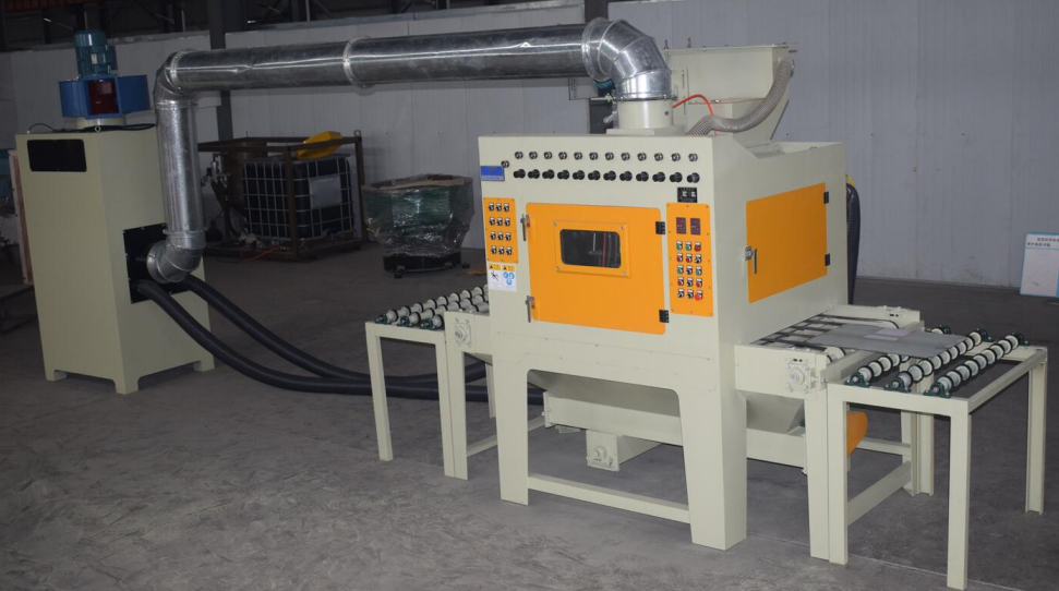 通過式自動噴砂機(jī)，輸送帶自動噴砂機(jī)